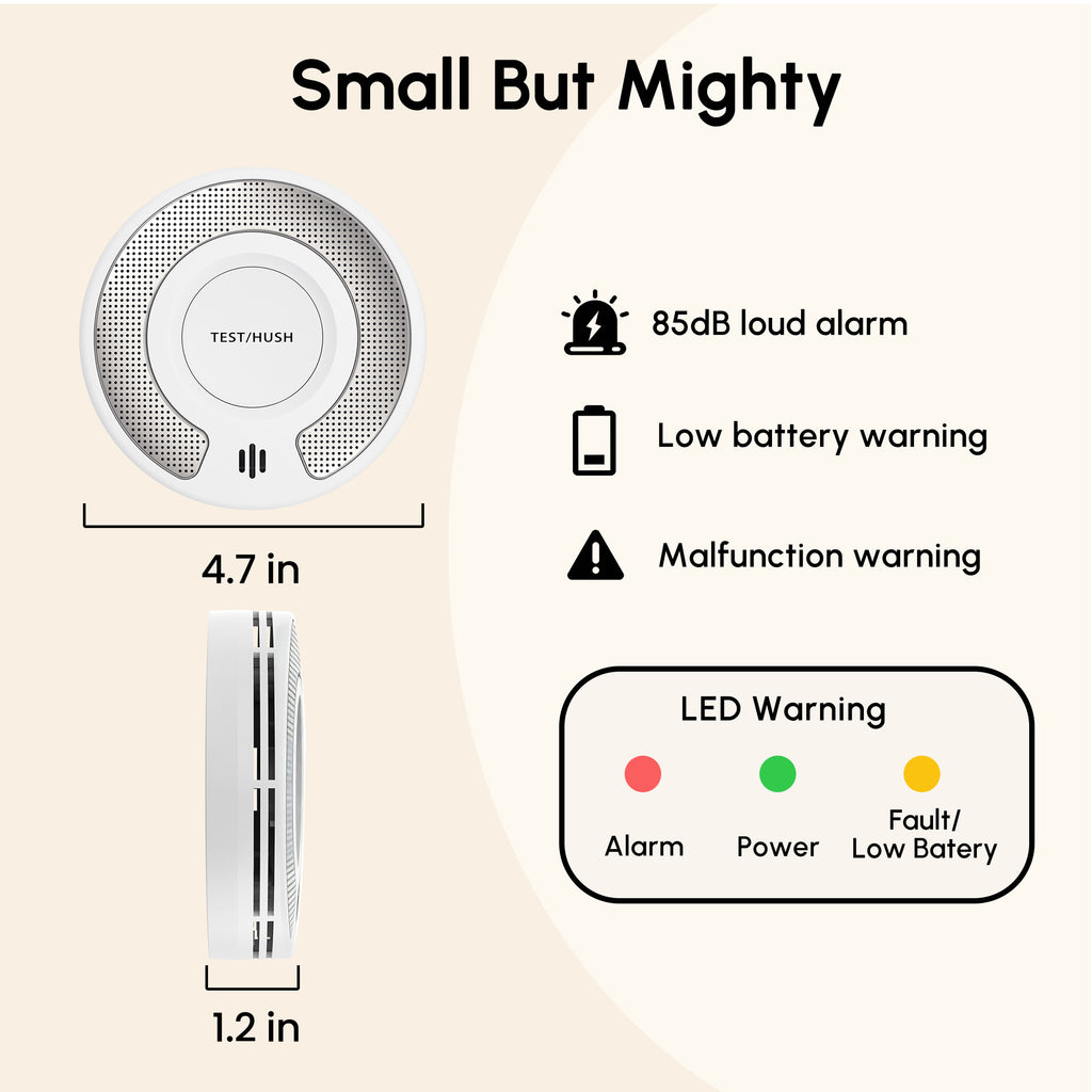 VCS03 10-Year Battery Combination Smoke and Carbon Monoxide Detector