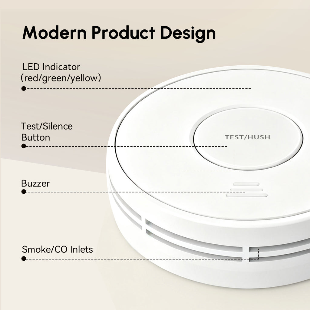 VCS01 10-Year Battery Combination Smoke and Carbon Monoxide Detector